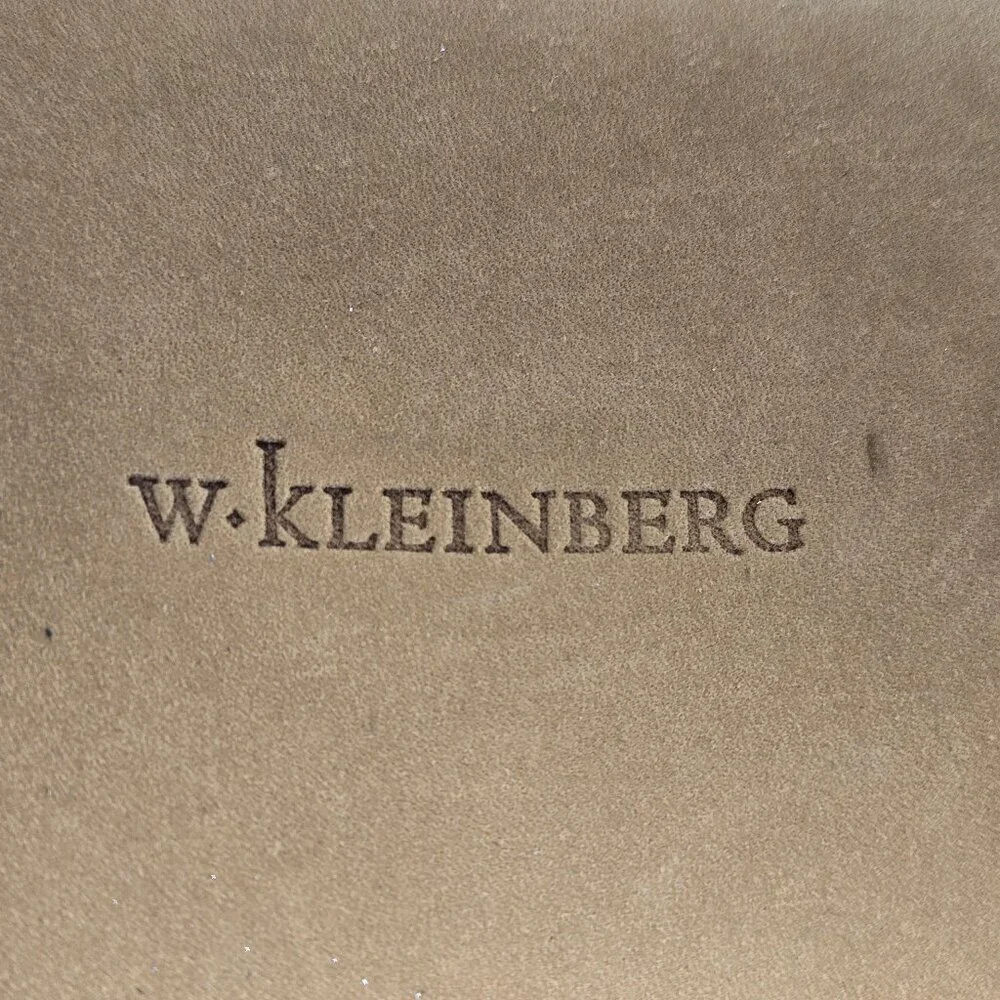 W Kleinberg Size Small Wide Karung Snake Belt Silver Black Solid Brass Buckle